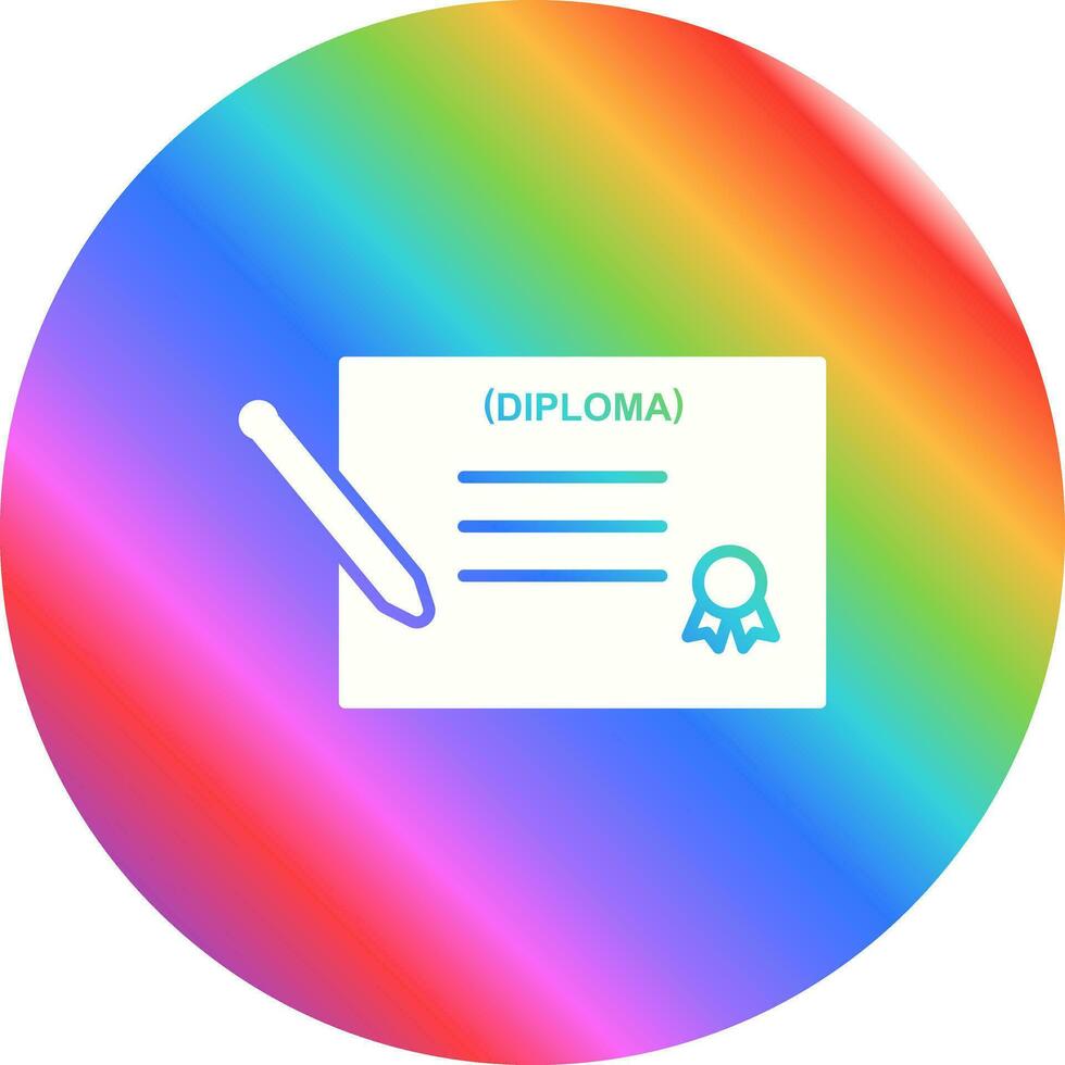 Diploma Vector Icon