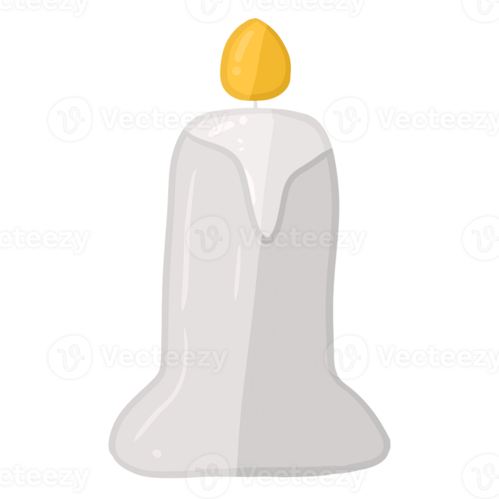 Lovely white candle 27329737 PNG