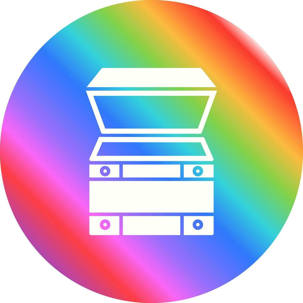 Open Treasure Box Vector Icon