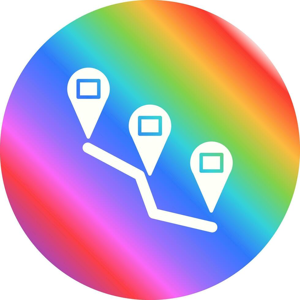 Reaching Destination Vector Icon
