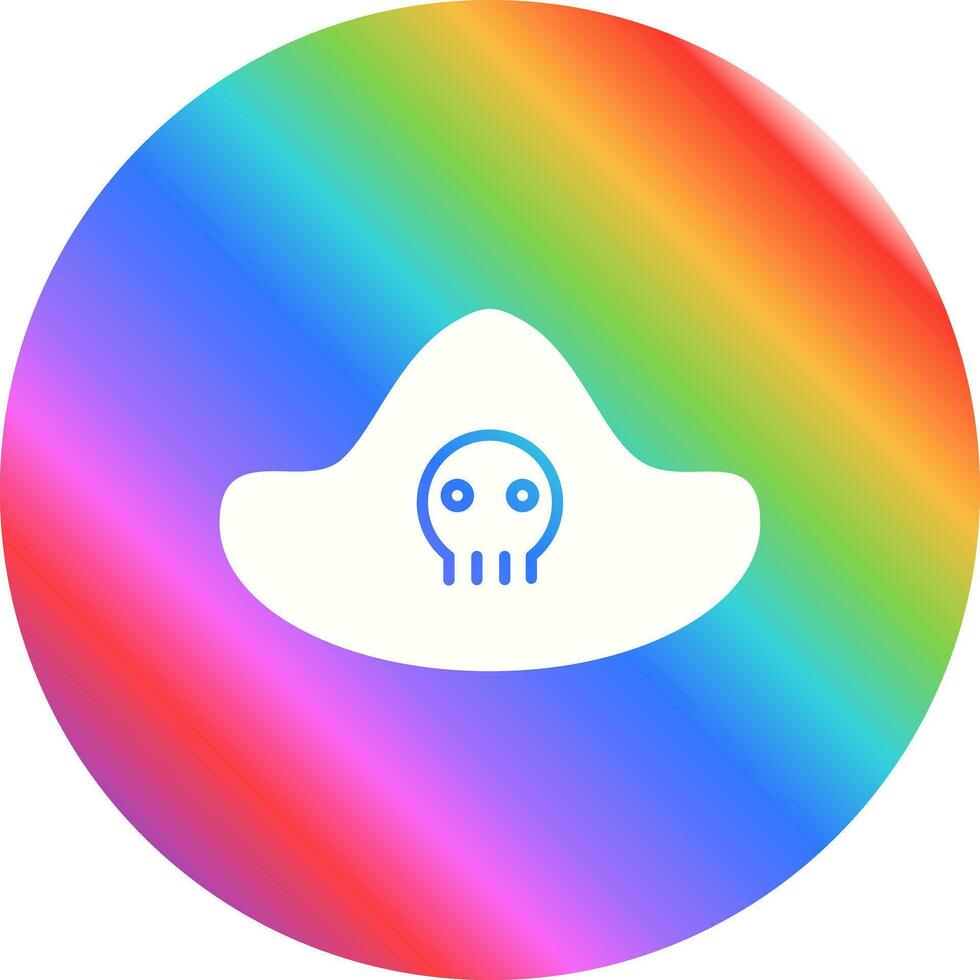 icono de vector de sombrero pirata