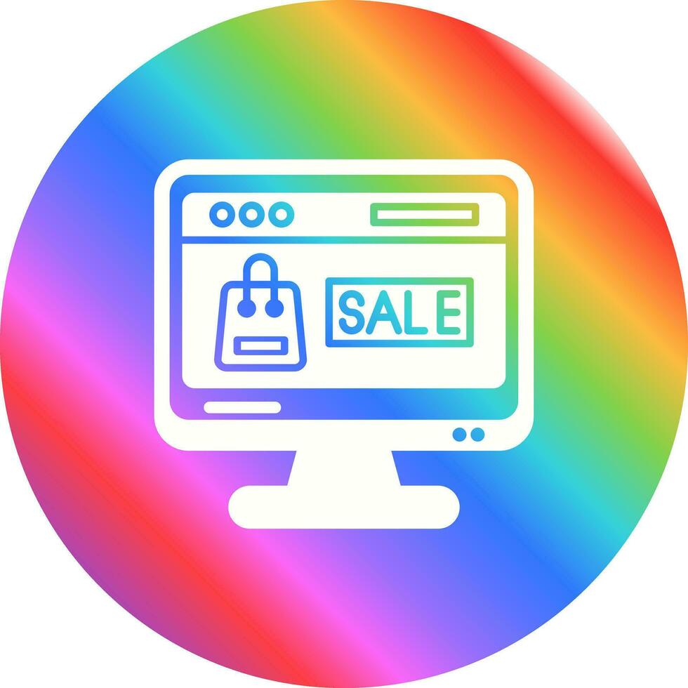 Online Sale Vector Icon