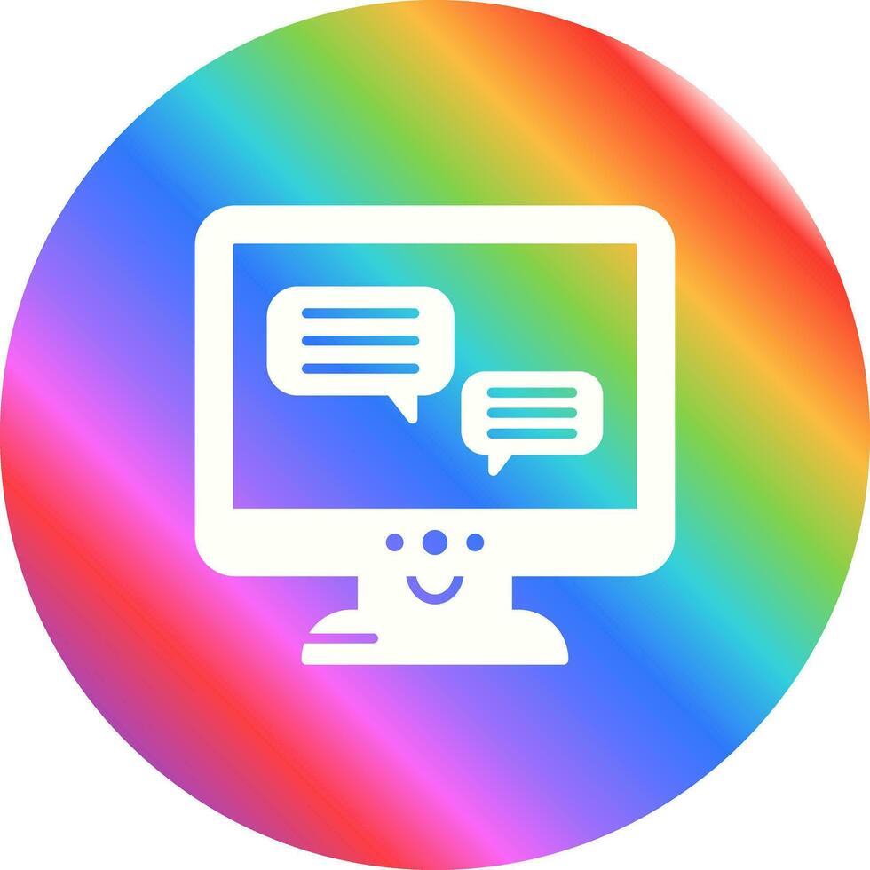 Chat Lcd Vector Icon