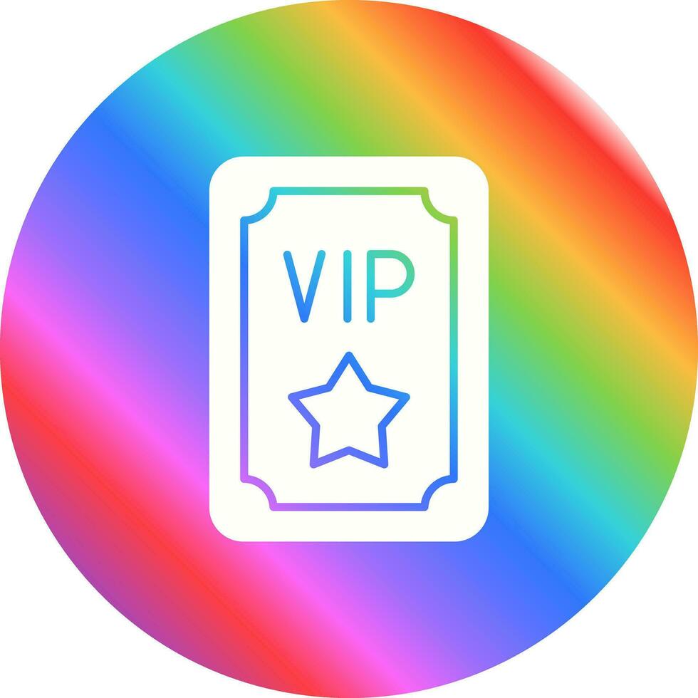 Vip Pass Vector Icon