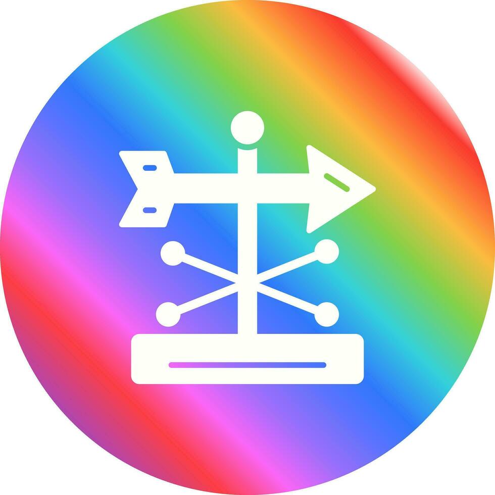 Wind Vane Vector Icon