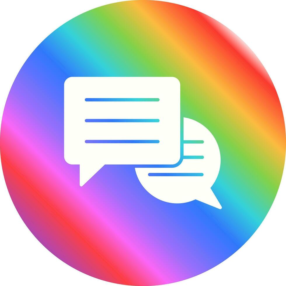 icono de vector de conversación