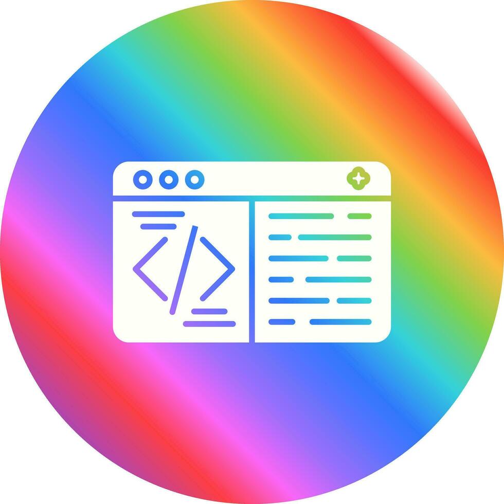 icono de vector de codificación