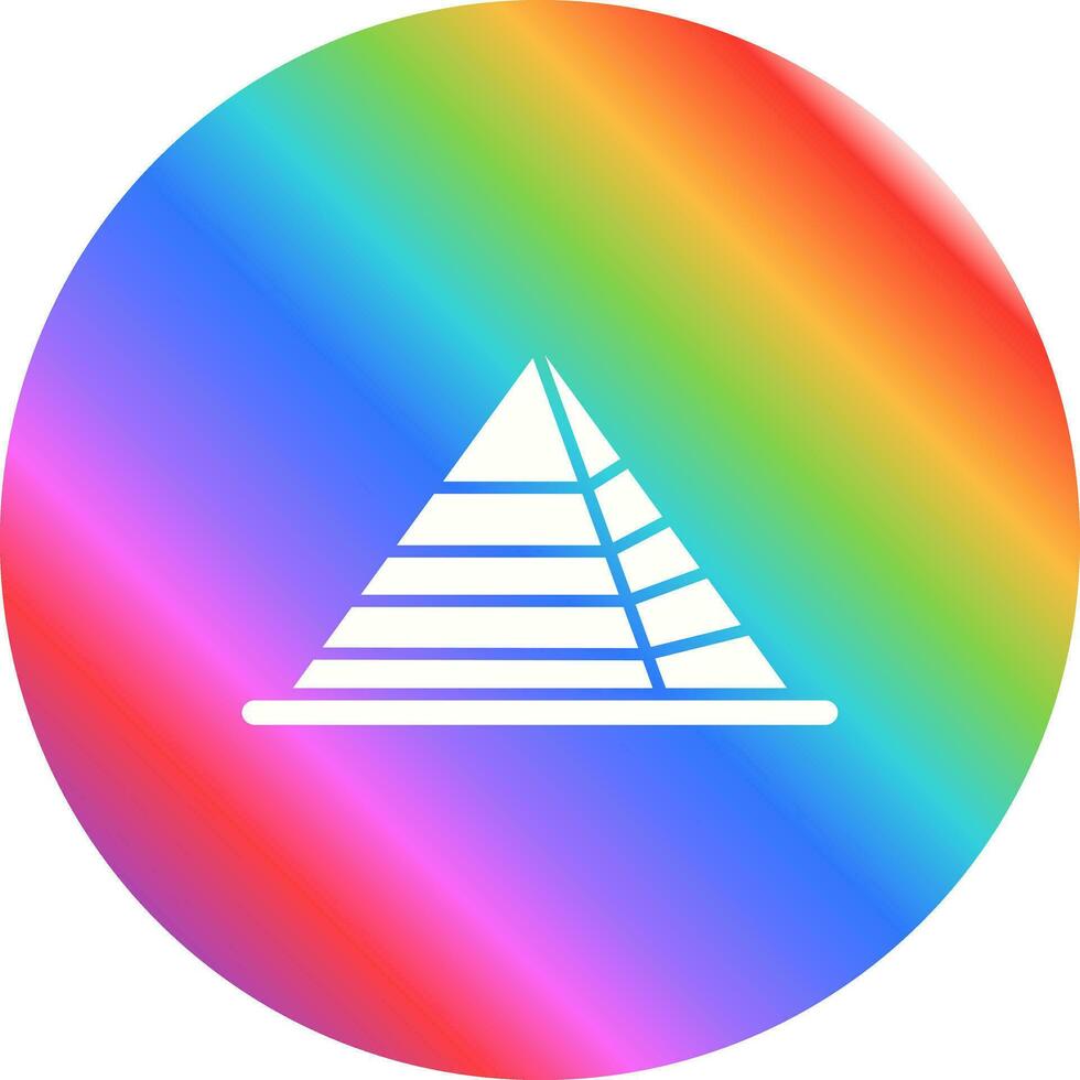 icono de vector de pirámide