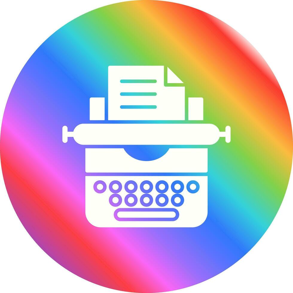 Typewriter Vector Icon