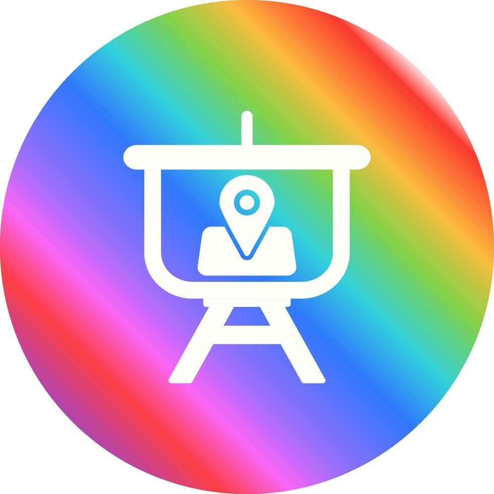 Location Presentation Vector Icon