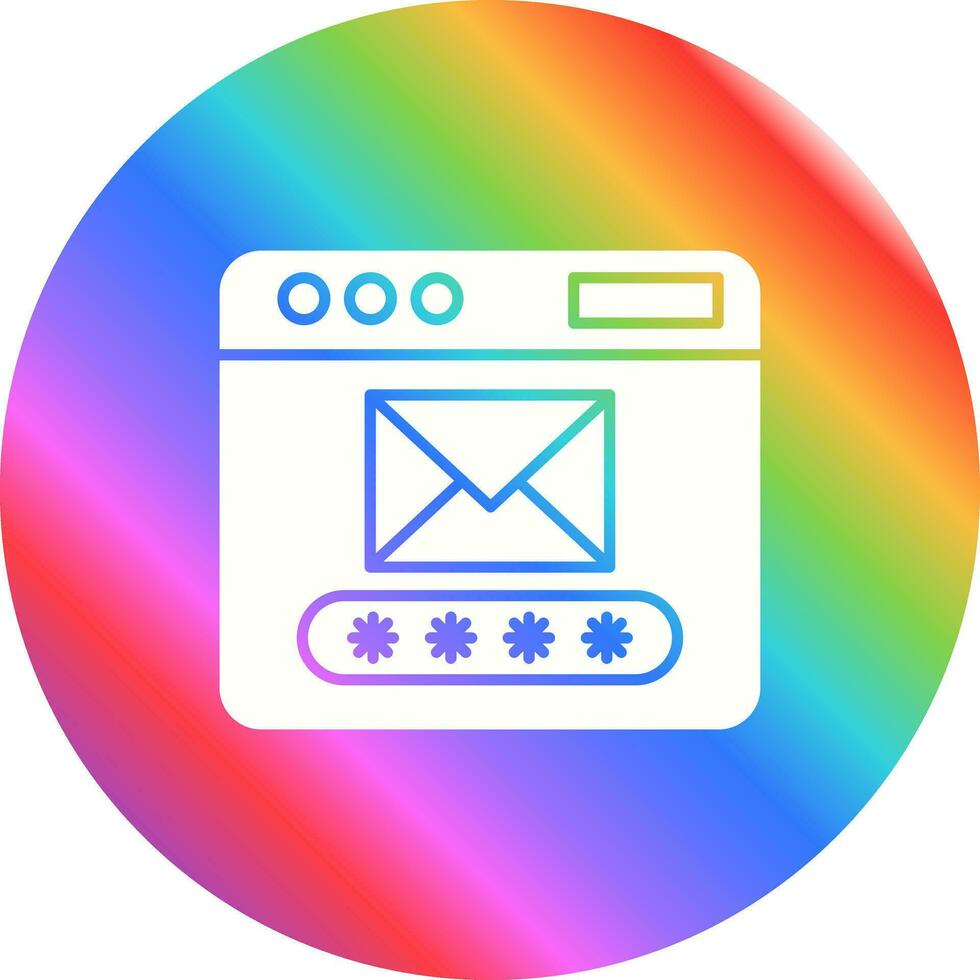 icono de vector de código de correo