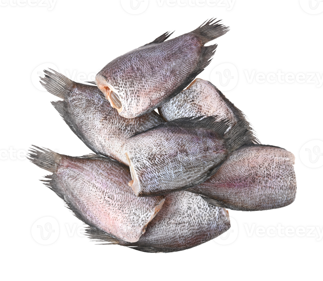 Sun dried fish, SnakeSkin Gourami Fish, Pla Salit Trichogaster pectoralis on transparent png. Top view png