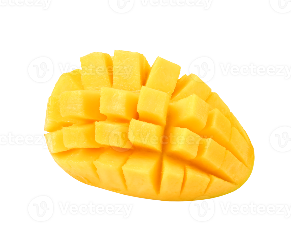 Ripe mango and slice on transparent png. 27332230 PNG
