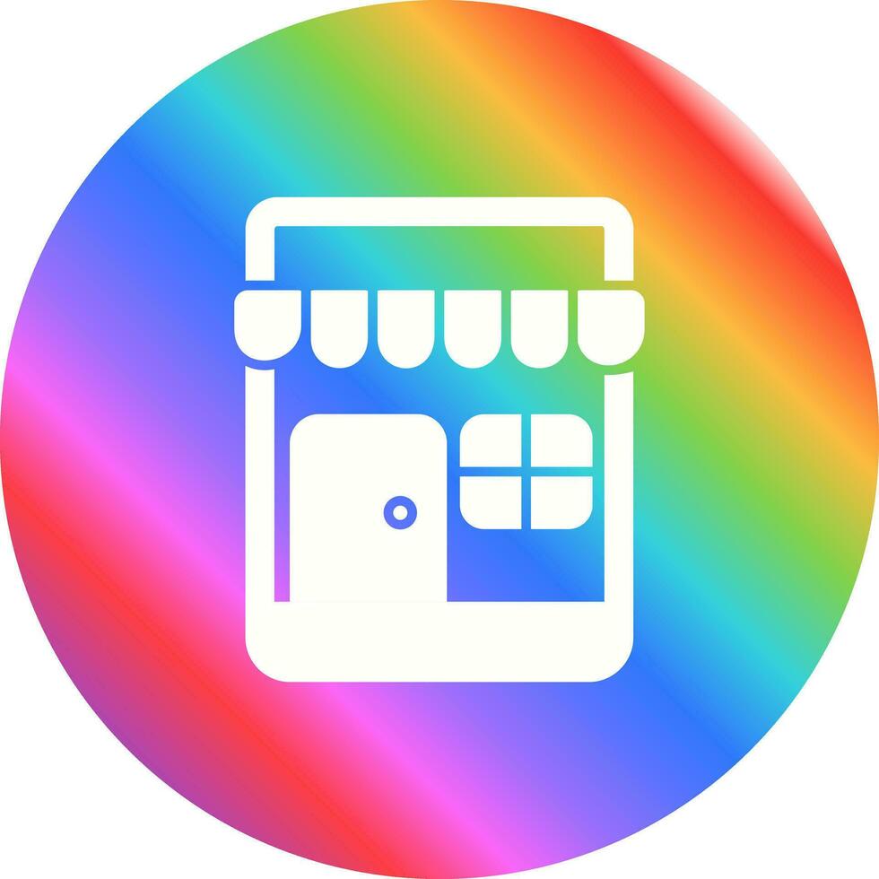 icono de vector de tienda