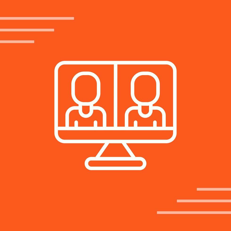 Video Conferencing Vector Icon