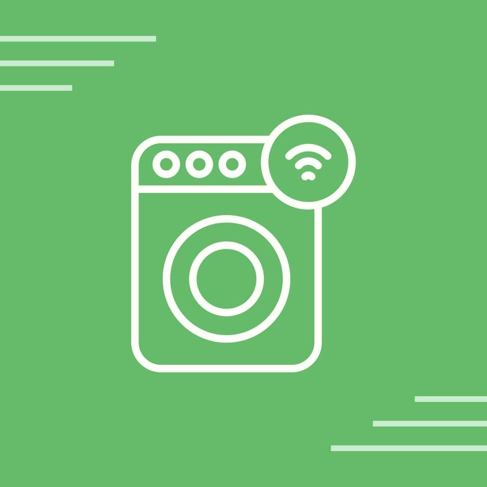 Smart Washing Machine Vector Icon