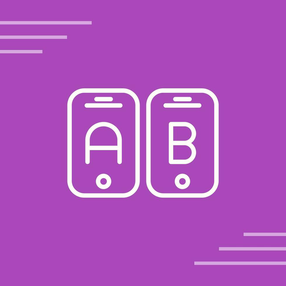 A B Testing Vector Icon