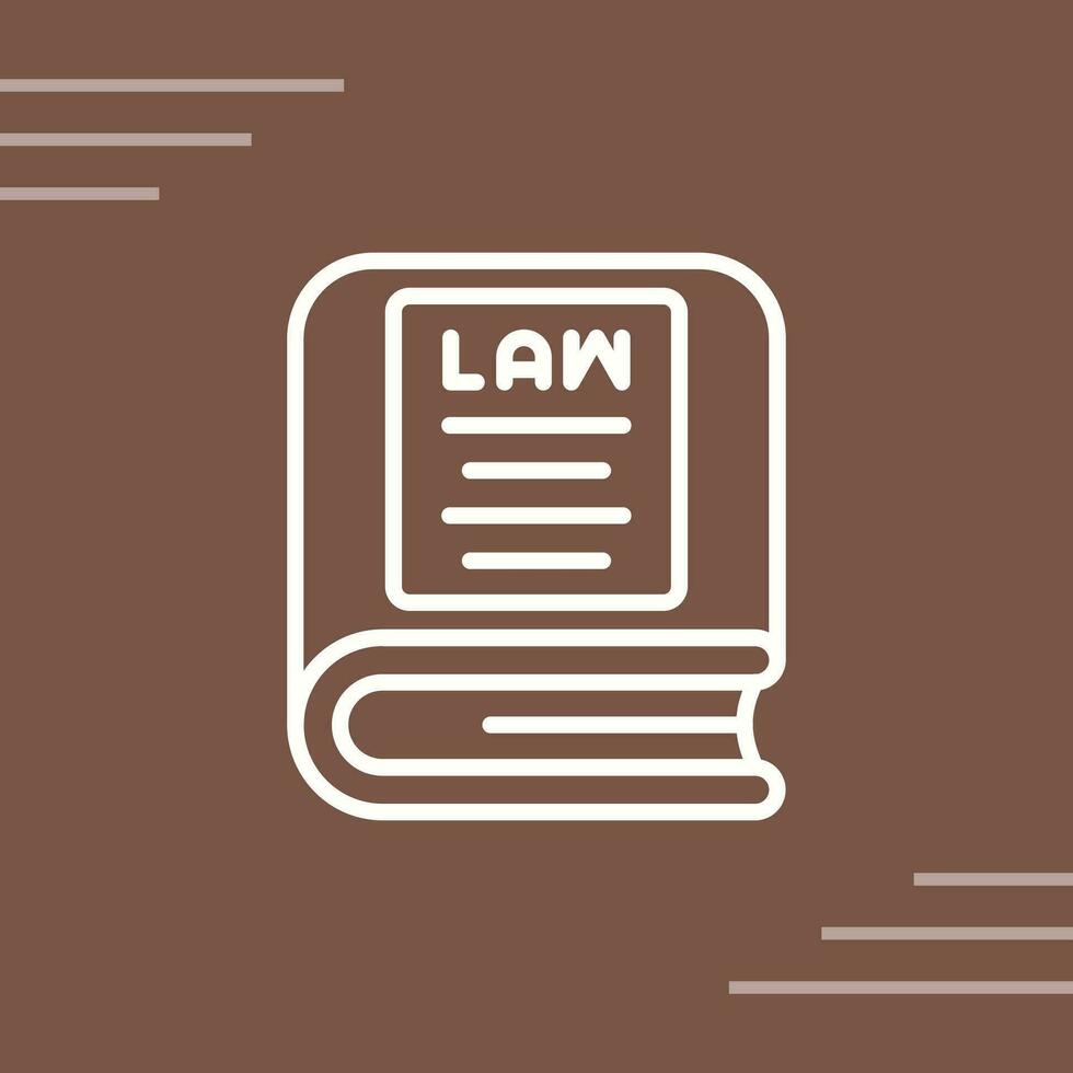 Law Book Vector Icon