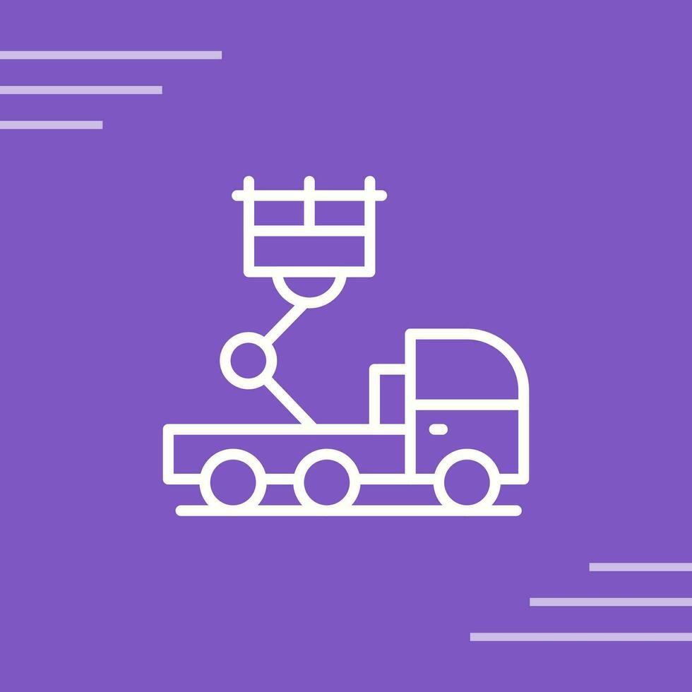 Ladder Truck Vector Icon