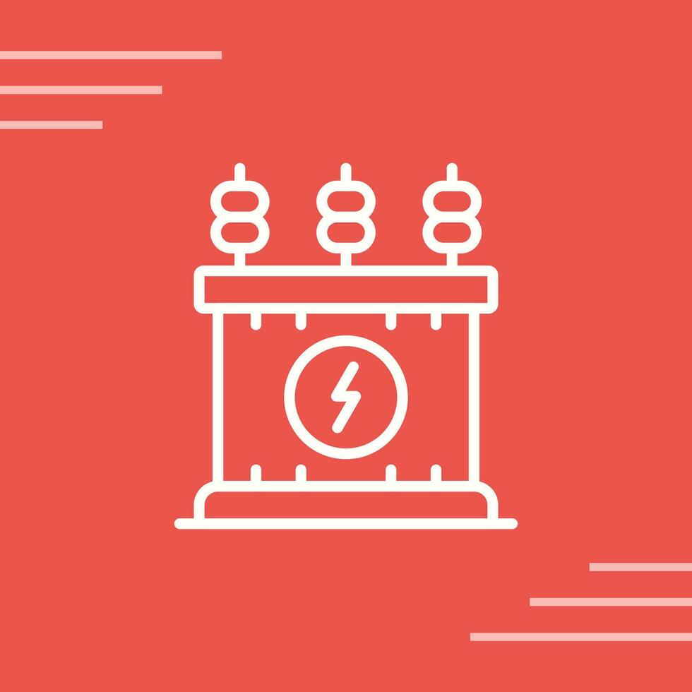 Power Transformer Vector Icon