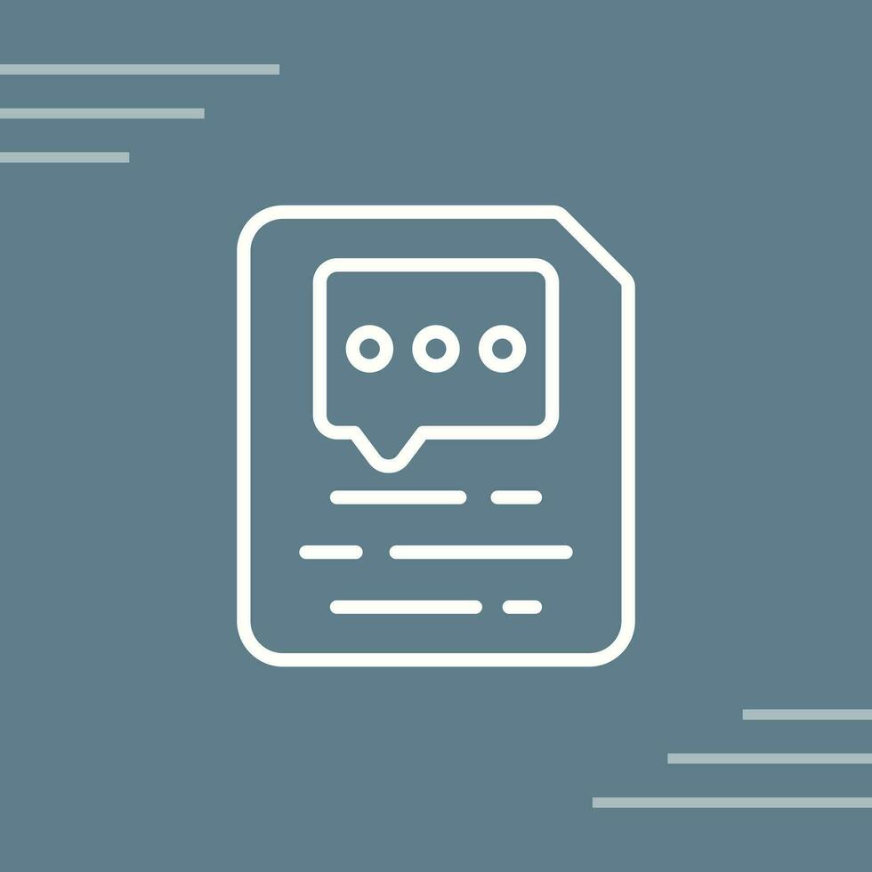 Document Insert Comment Vector Icon