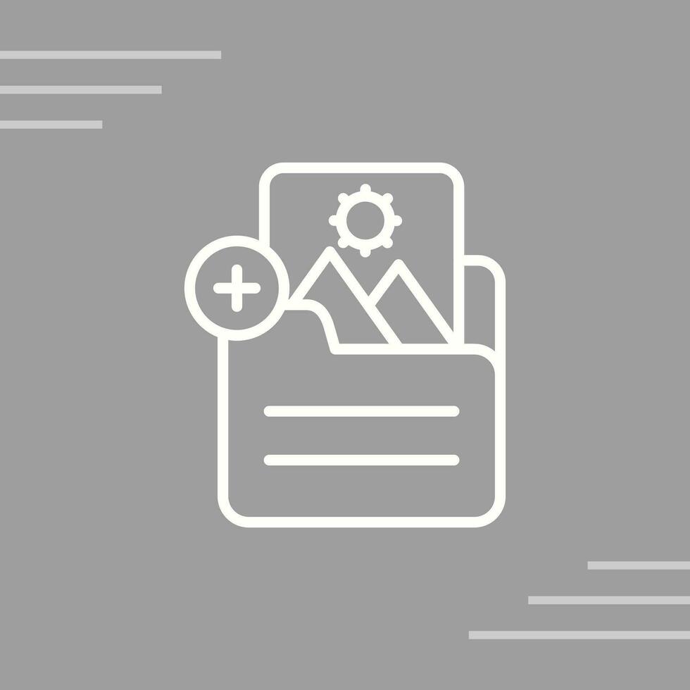 Document Insert Image Vector Icon