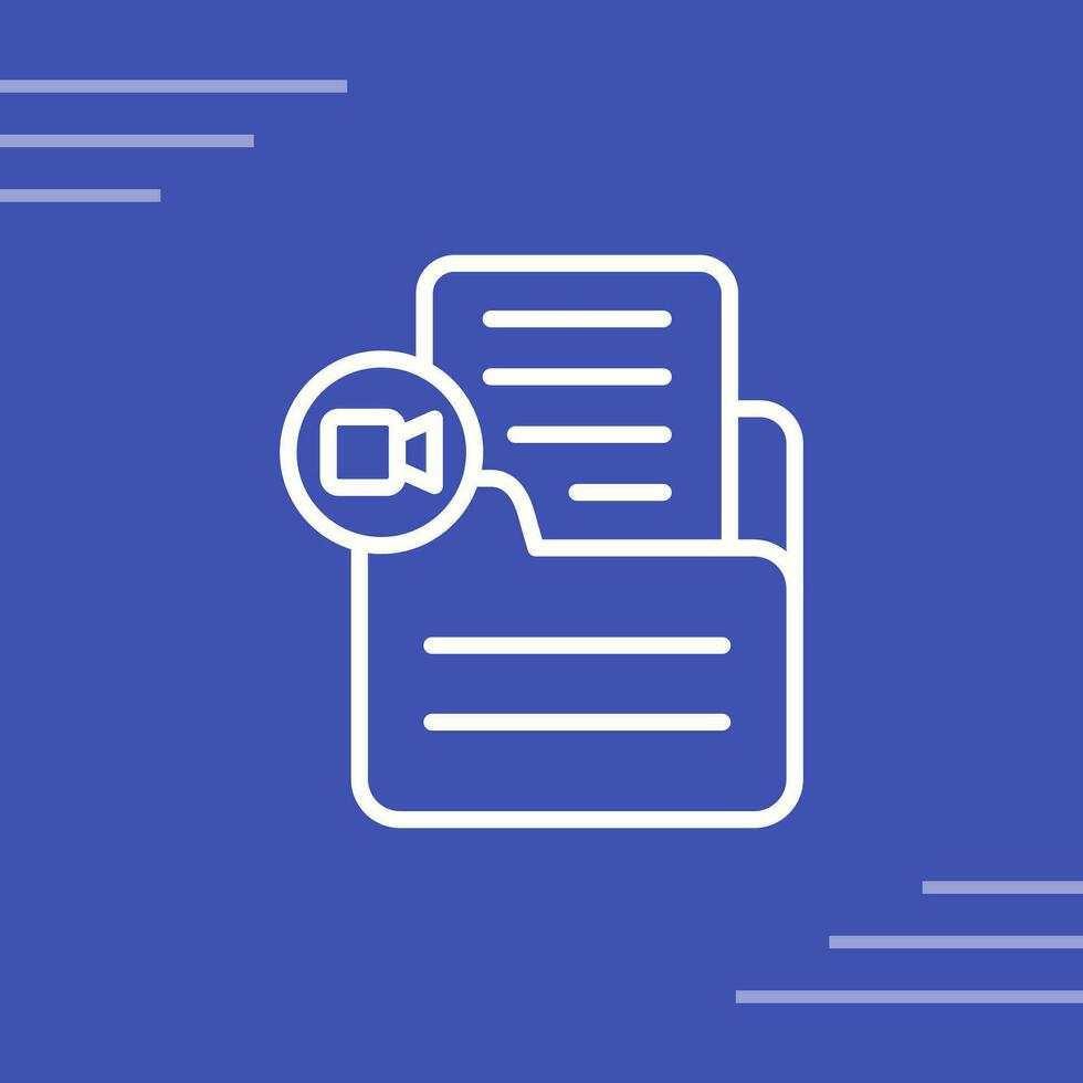 Document Insert Video Vector Icon