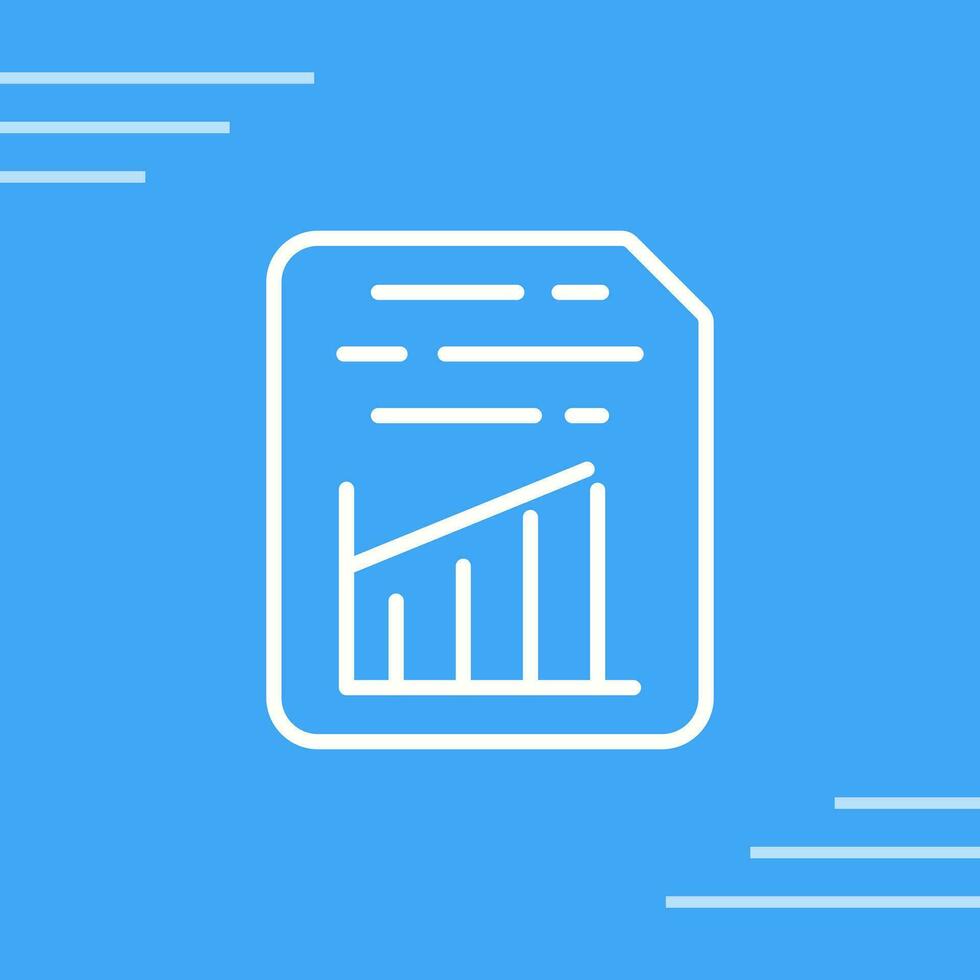 Document Insert Graph Vector Icon