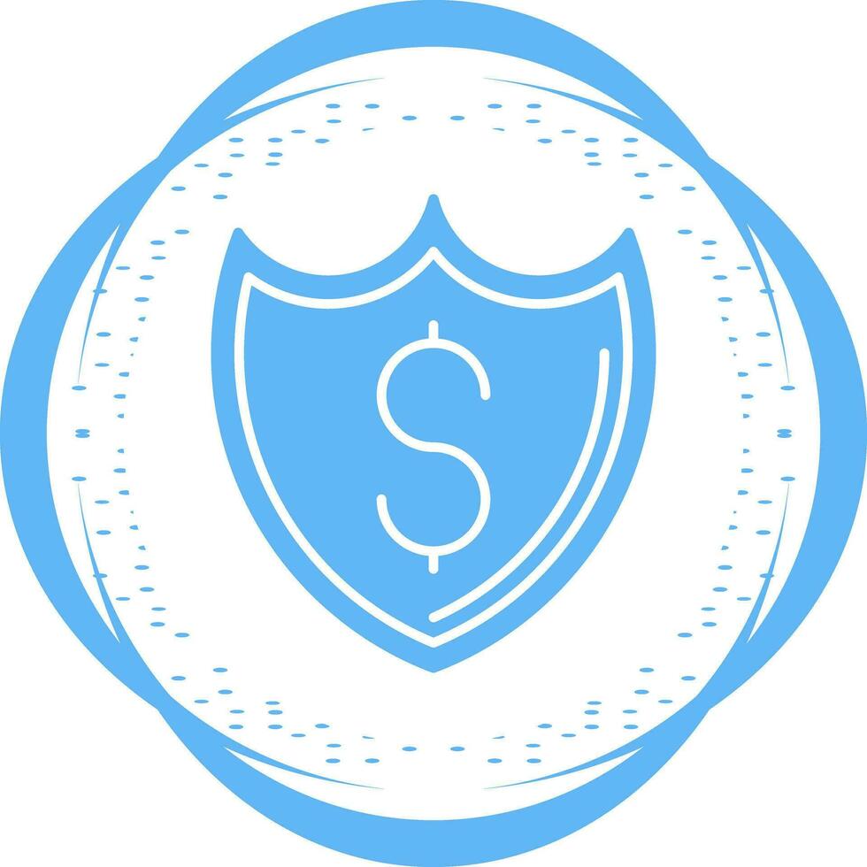 icono de vector de protección de dinero