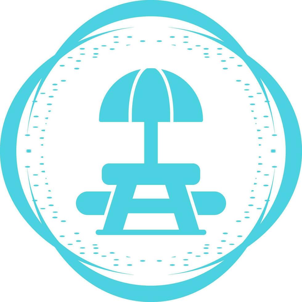 Picnic Table Vector Icon