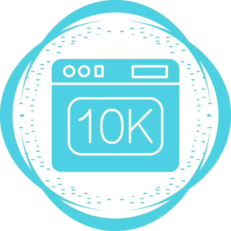 icono de vector de 10k