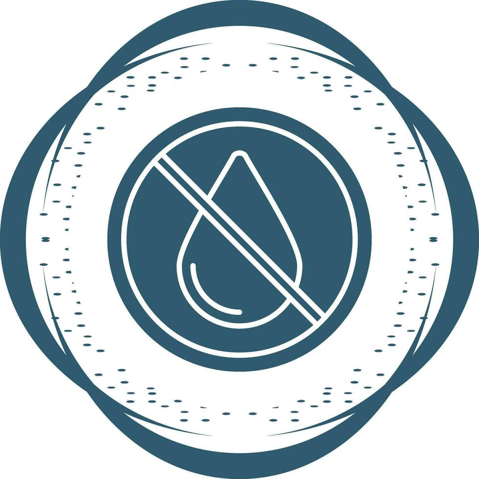 No Water Vector Icon