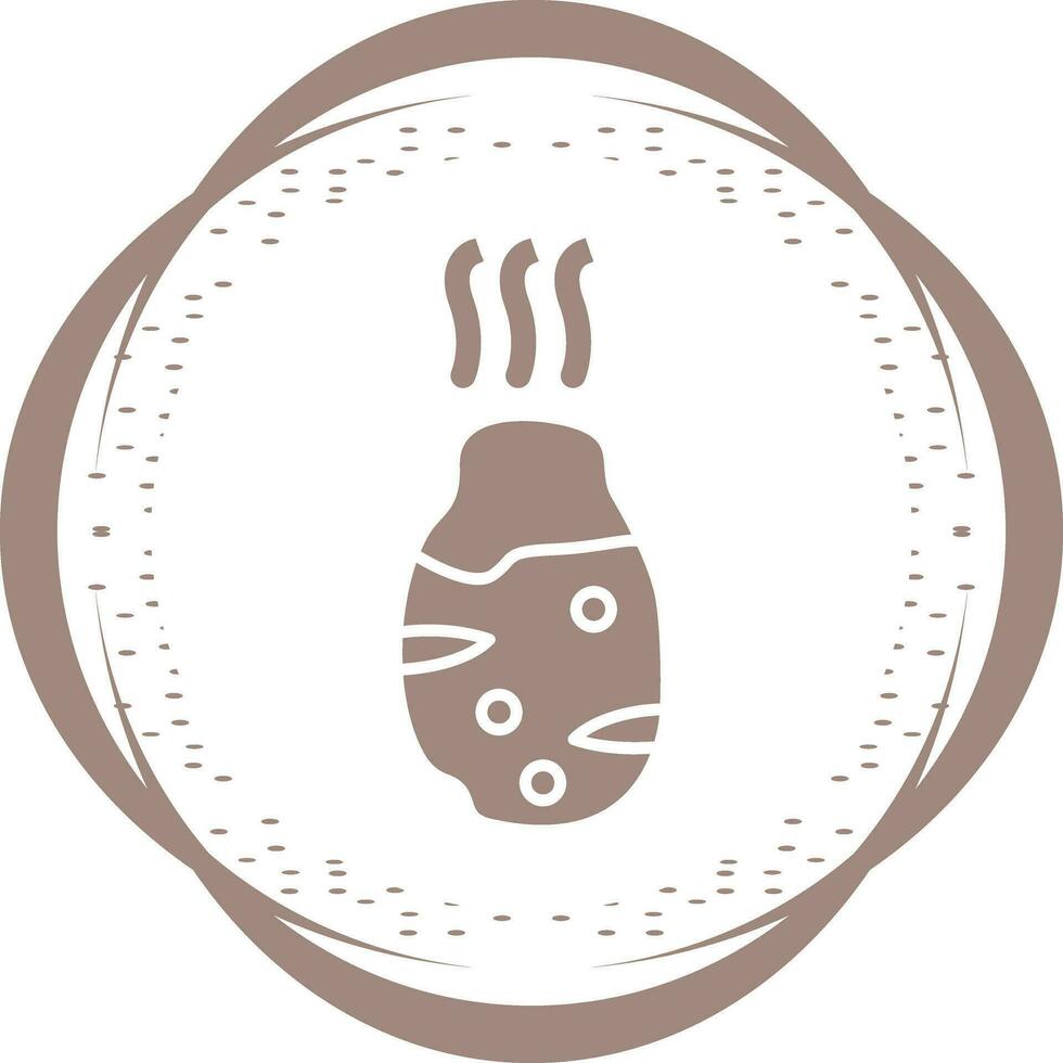 Roasted Potato Vector Icon