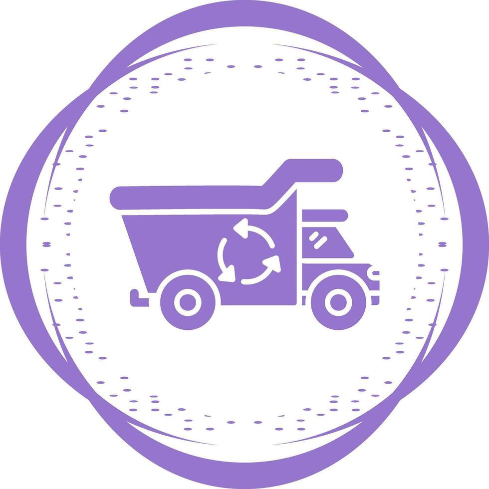 Recycling Truck Vector Icon