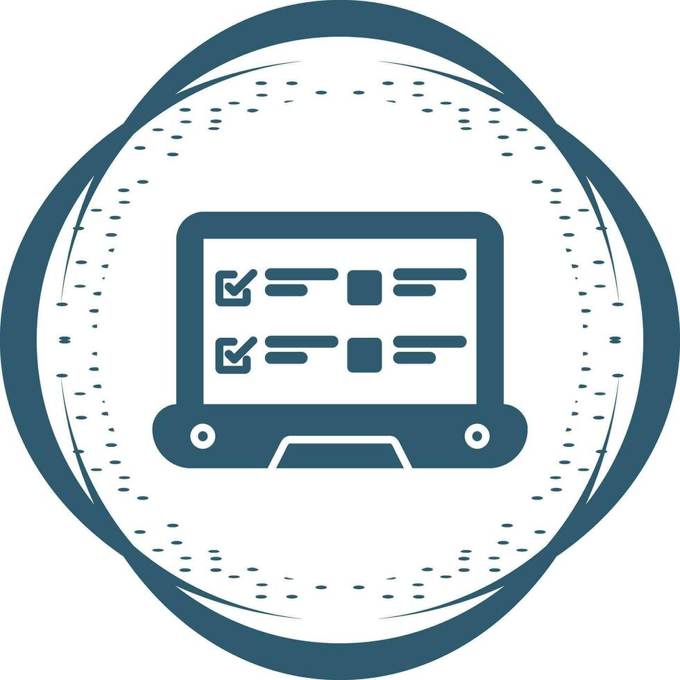 Online Exam Vector Icon