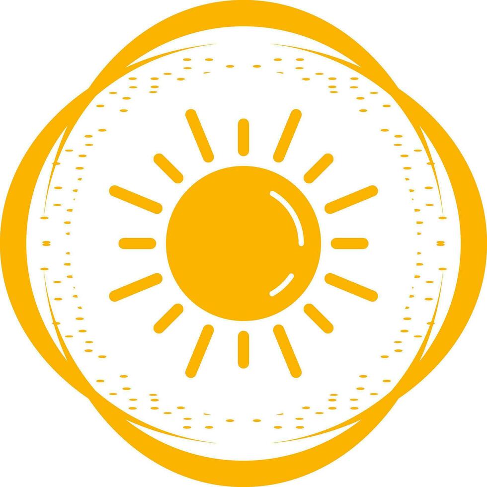 icono de vector de sol