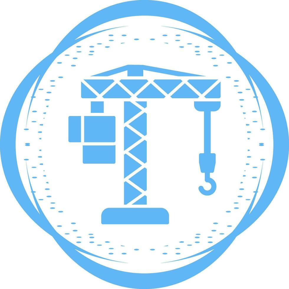 Crane Lifting Vector Icon