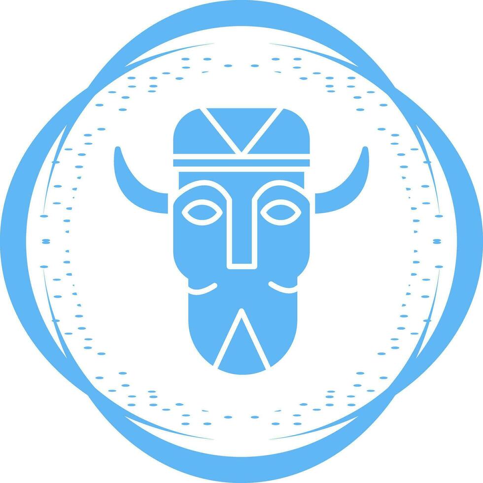icono de vector de máscara africana