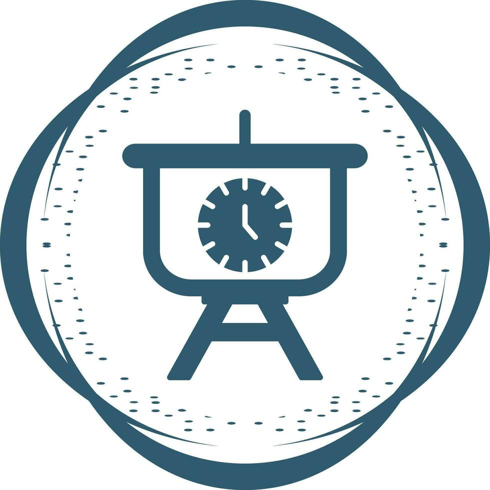 Time Manage Presentation Vector Icon