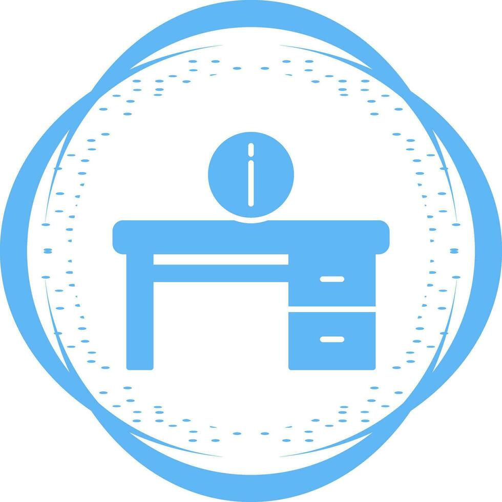 icono de vector de escritorio de información