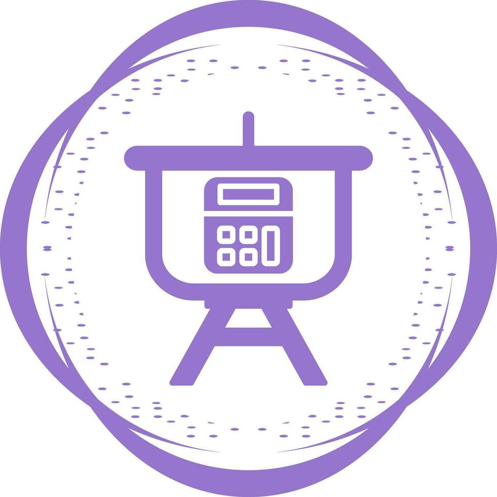 Calculation Presentation Vector Icon