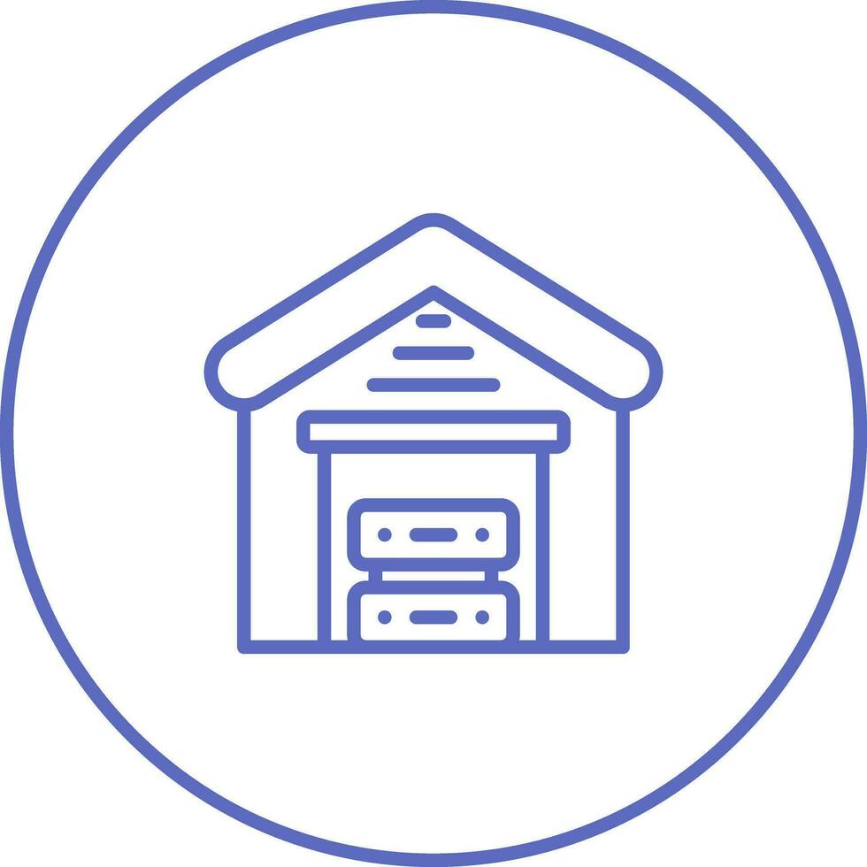 Data Warehouse Vector Icon