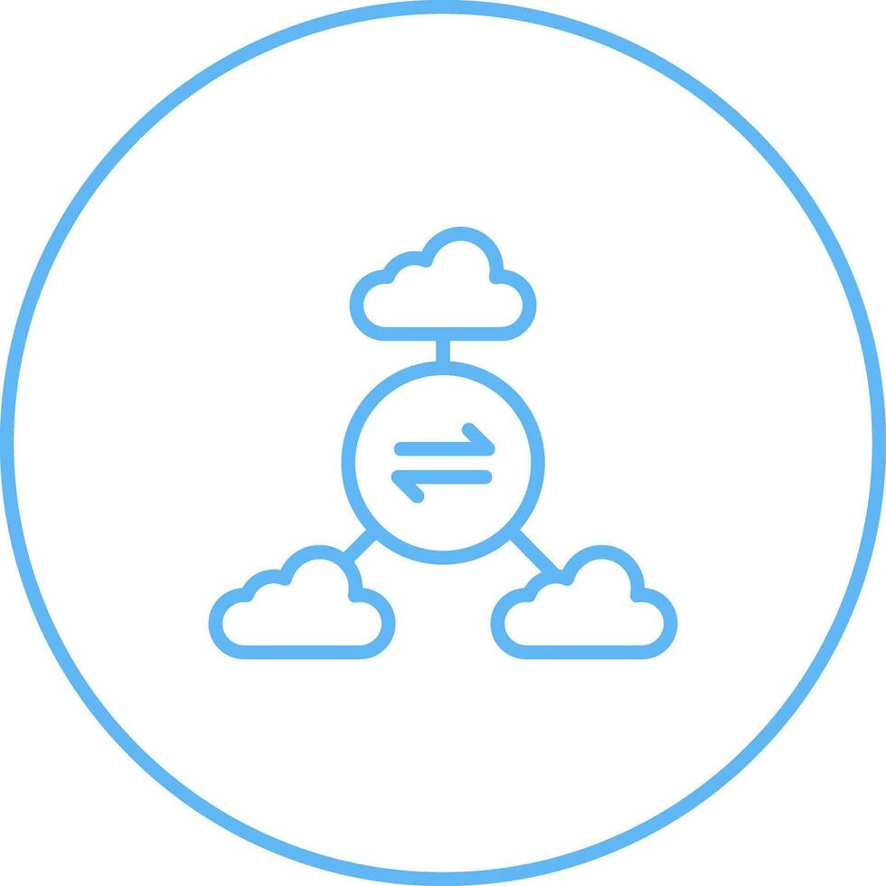 Multi-Cloud Vector Icon