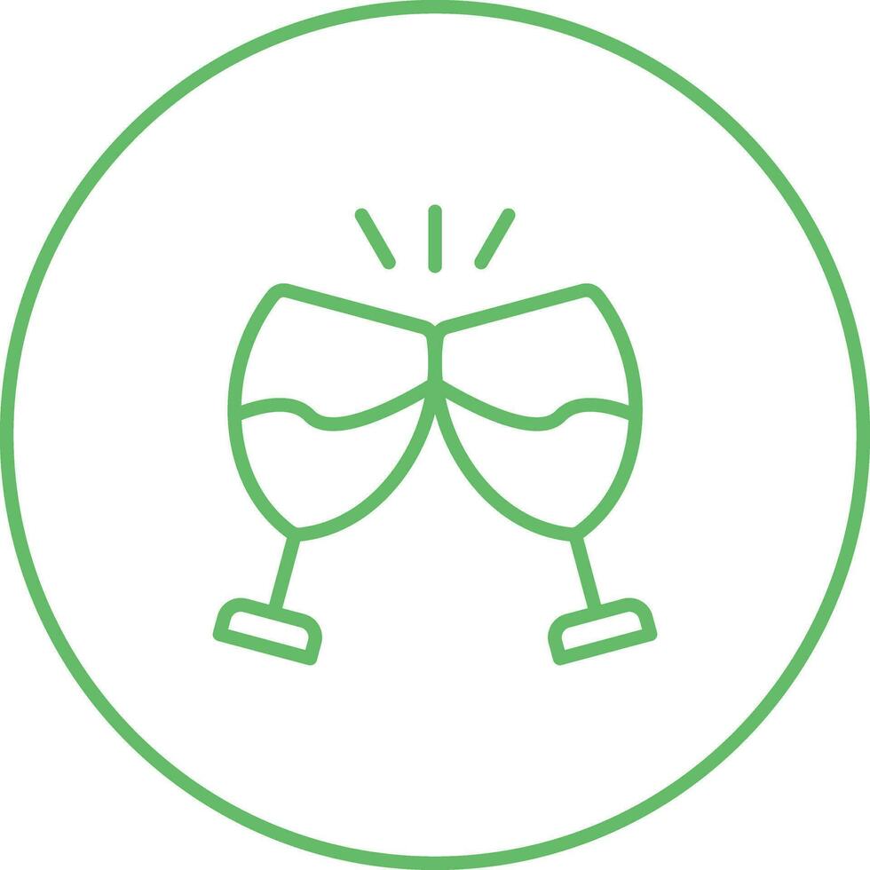 Champagne toast Vector Icon