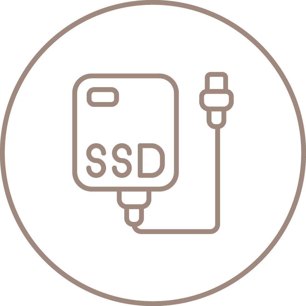 External SSD Vector Icon