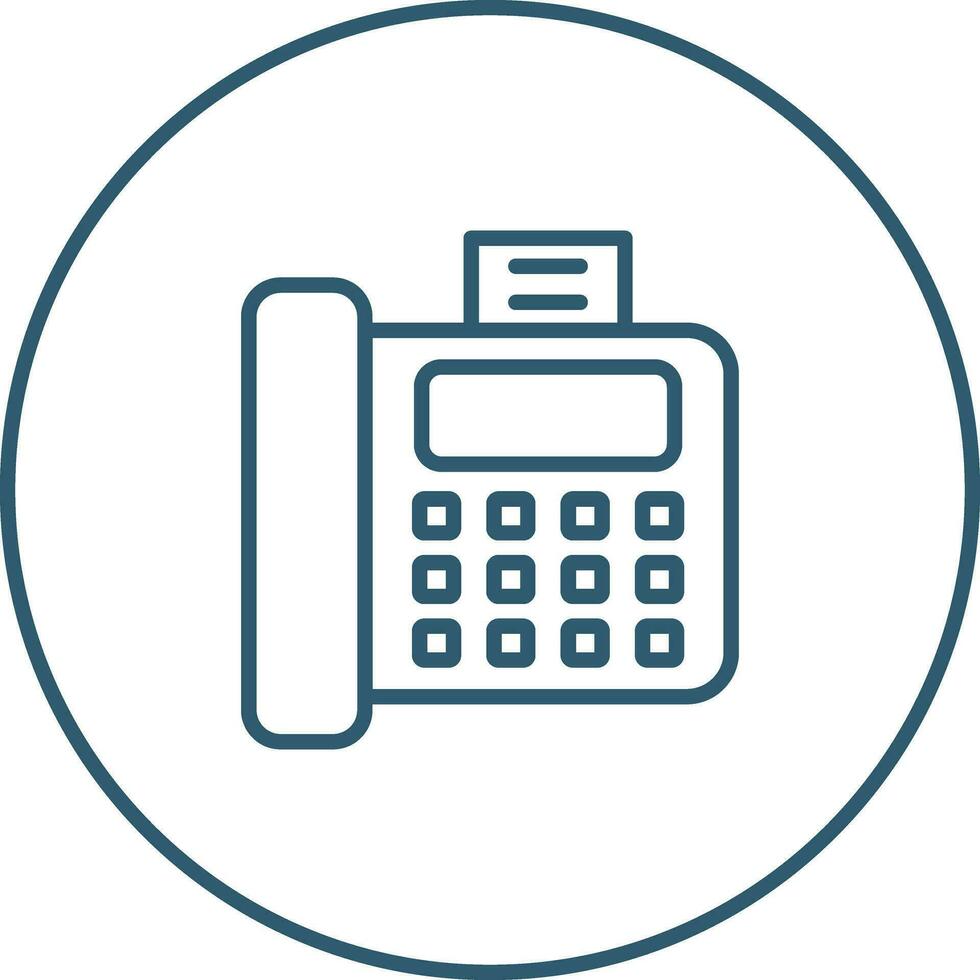 Fax Machine Vector Icon
