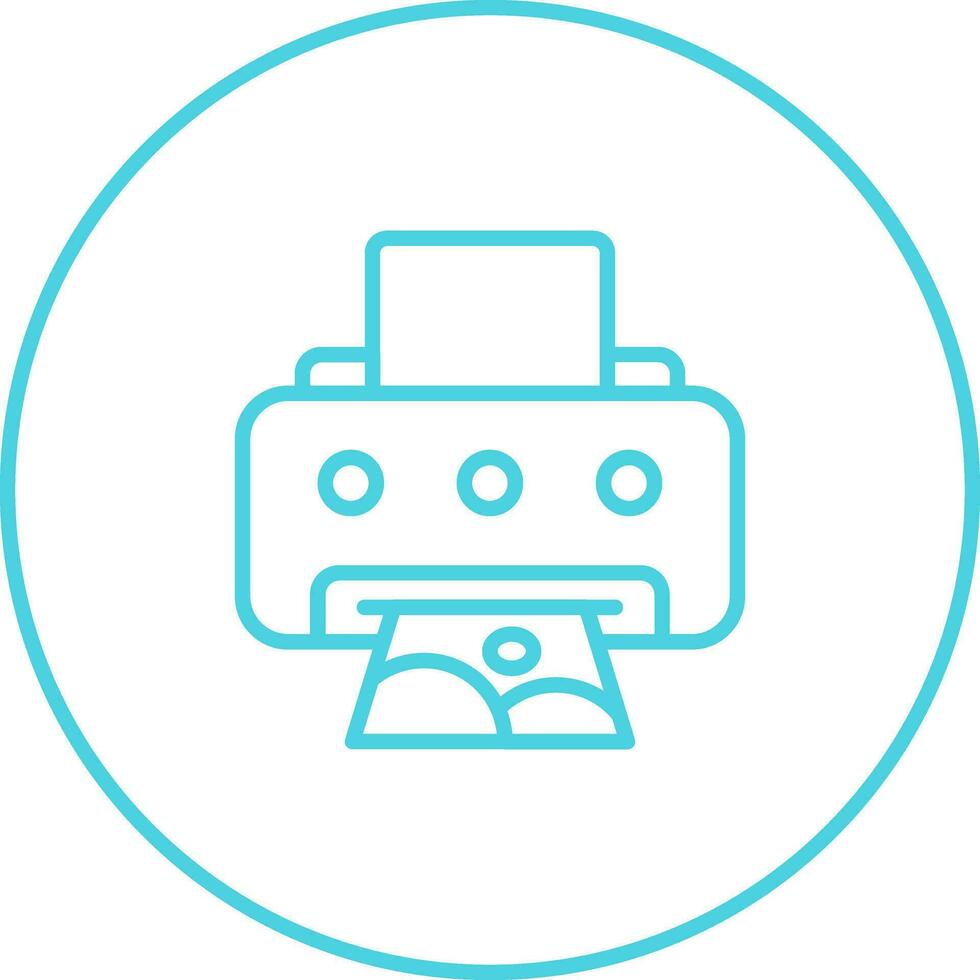 Photo Printer Vector Icon