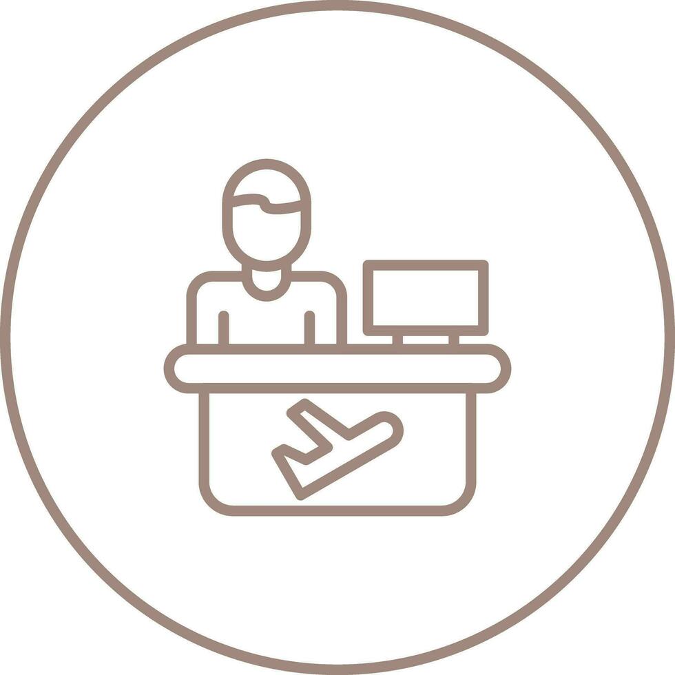 Travel Agent Vector Icon
