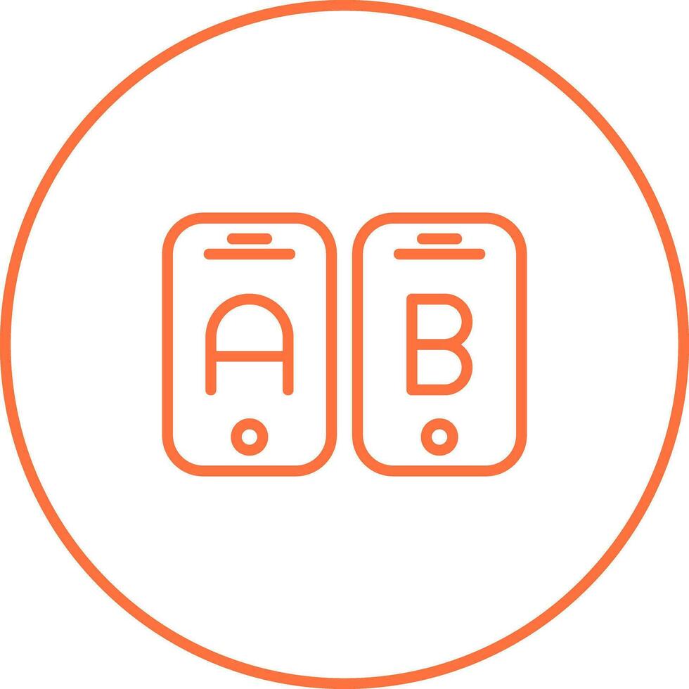 A B Testing Vector Icon
