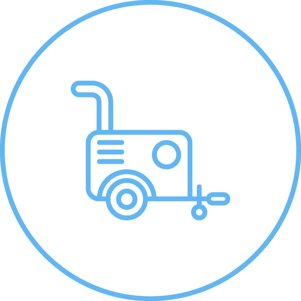 Portable air compressor Vector Icon